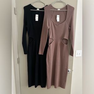 Abercrombie Sweater Midi dresses bundle (2 dresses) size XL